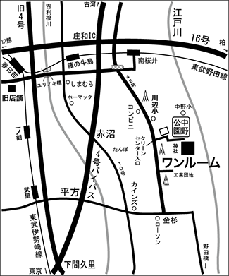 ワンルーム 地図